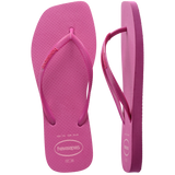 Women's Slim Square Logo Pop Up Flip Flops - ROSE GUM