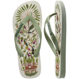Women's FARM Rio Sweet Forest Flip Flops - Smoke Green