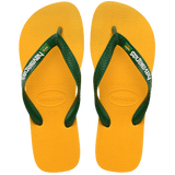 Women's Brazil Logo Flip Flops - Yellow Pop