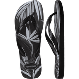 Men's Aloha Flip Flops - Black/Black/Grey