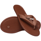 Women's Puffed Up Flip Flops - RUST
