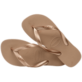 Women's Top Tiras Flip Flops - Rose Gold