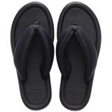 Women's Maxi Puffed Flip Flops - BLACK