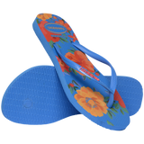 Women's Summer Bliss Slim Flip Flops - BRILLIANT BLUE