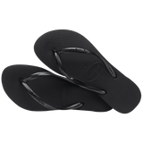 Women's Slim Flip Flops - Black