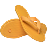 Women's Puffed Up Flip Flops - CAJA YELLOW
