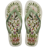 Women's FARM Rio Sweet Forest Flip Flops - Smoke Green