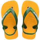 Baby Brazil Logo Flip Flop Sandals - Pop Yellow/Amazon